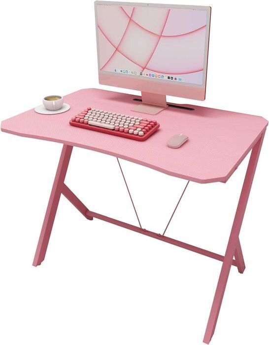 Mesa de gaming secretária em fibra de carbono 90 x 60 x 75 cm - NOVO
