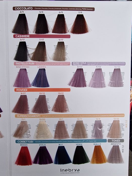 Крем-фарба для волосся Inebrya Color 
Inebrya Color