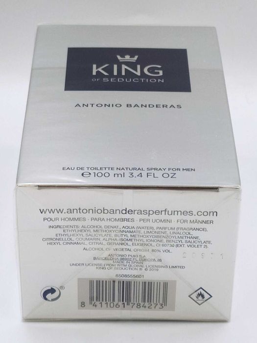 Antonio Banderas King of Seduction edt 100 мл Оригинал