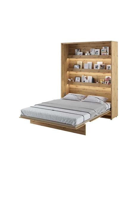 Lóżko rozkładane 160x200 dąb artisan , bez materaca