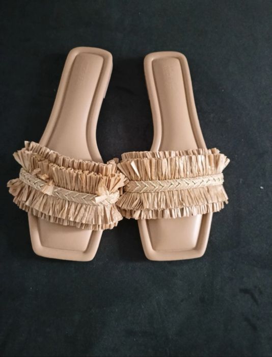 Komplet klapki torebka pleciona Primark r. 39