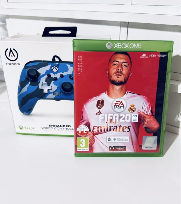 Pad do konsoli Kontroler POWERA Enhanced Camo Niebieski moro Xbox
