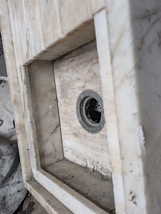 Pia lava-loiças vintage em Mármore