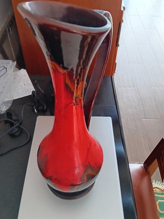 Vasos de Murano e Vaso Cerâmica Laranja art déco anos 60
