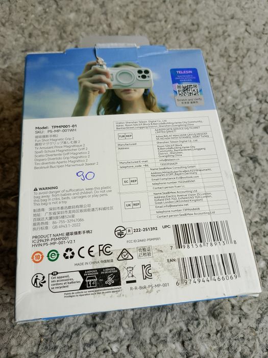 Uchwyt grip do telefonu Telesin / fun shot magnetic grip2 Polecam!