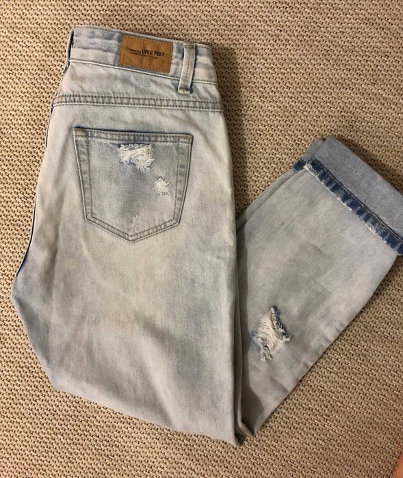 Jyl качественные котоновые джинсы с дырками