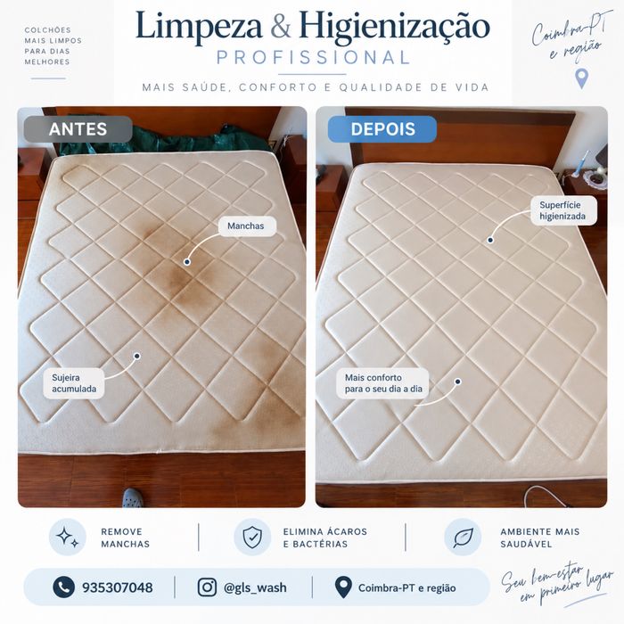 Limpeza e higienizaçao de estofados