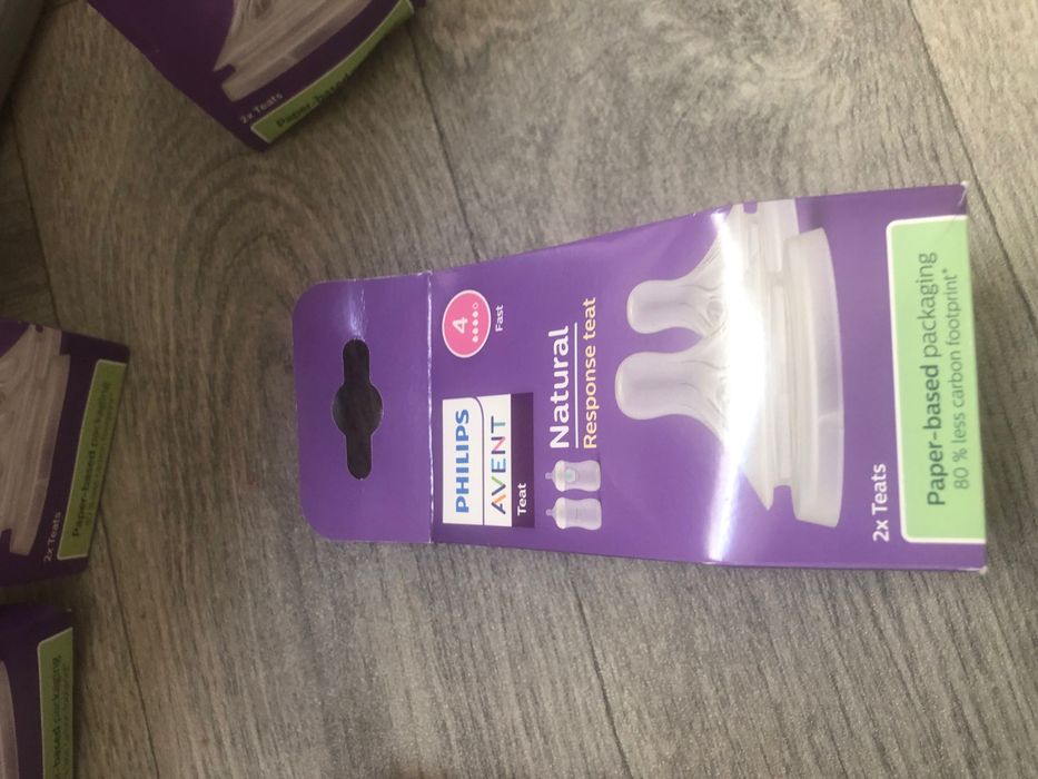 Нові змінні соски philips avent response 0+ 1+ 3+ 6+ для каш новые сменные соски