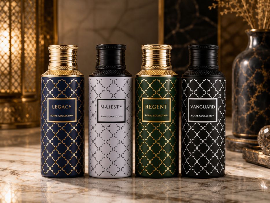 Zestaw perfum Royal Collection Maison Asrar Vanguard, Legacy, Majesty, Regent 3 ml
