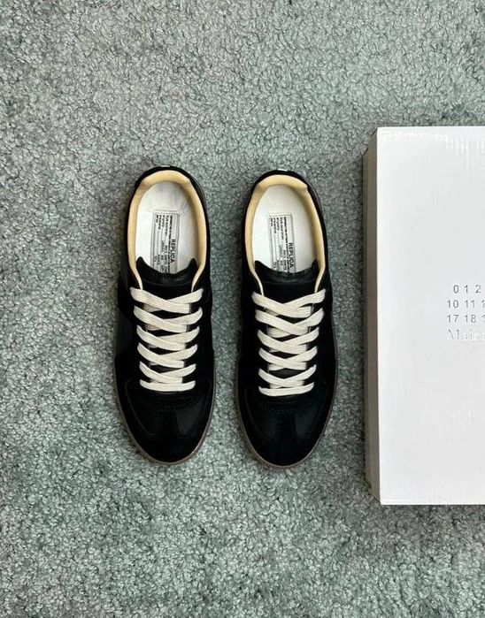 Кроссовки maison margiela replica black gum indigo blue