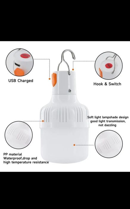 Лампа акумуляторна LED
