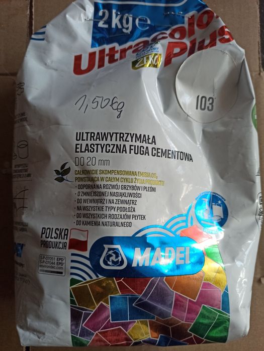 Fuga do płytek Ultracolor plus nr. 103 i 188