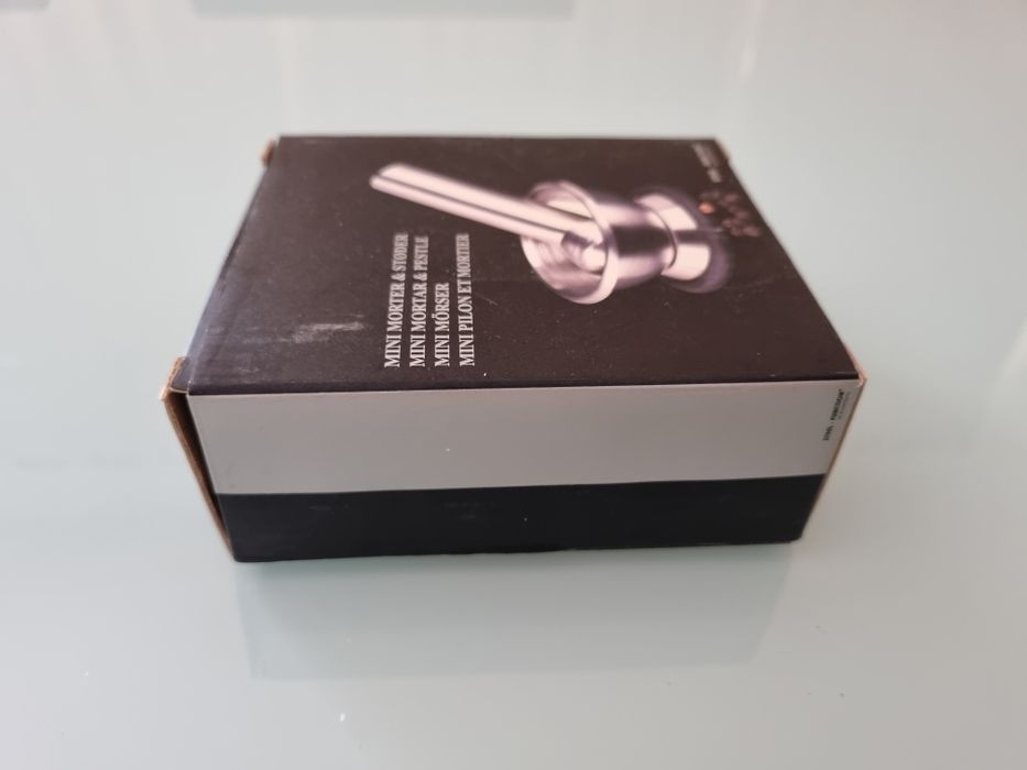 Mini almofariz e pilão em aço inox [novo]