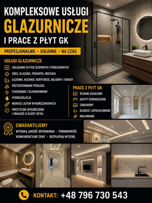 Kompleksowe usługi remontowo-wykończeniowe