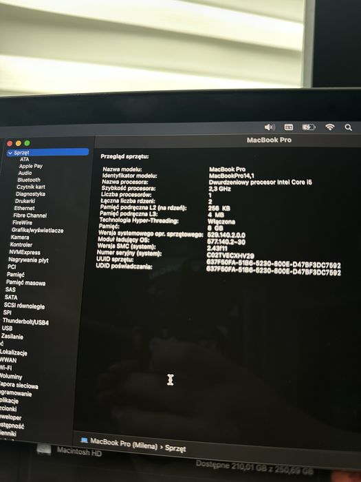 Apple MacbookPro 13 A1708