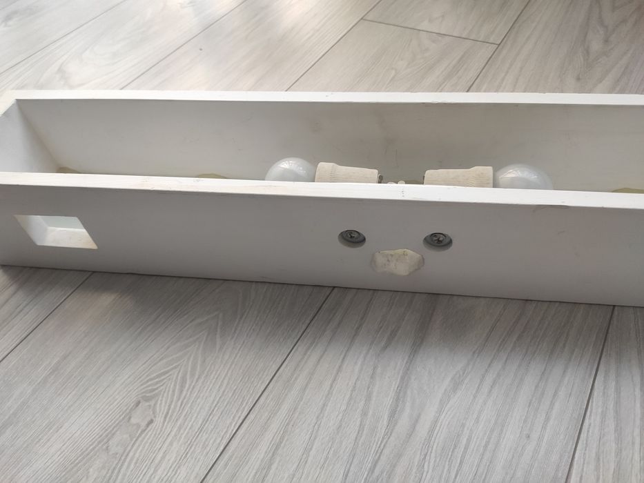 Oprawa gipsowa ścienna Kinkiet 2xE27 do malowania