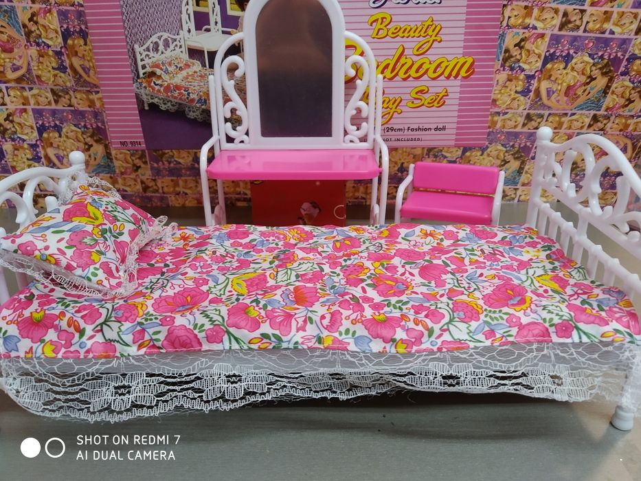 Мебель для кукол Барби.Спальни 5 видов, Меблі для ляльок