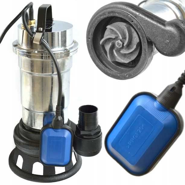 Pompa do szamba wody brudnej nikiel mocna pływak rozdrabniacz
