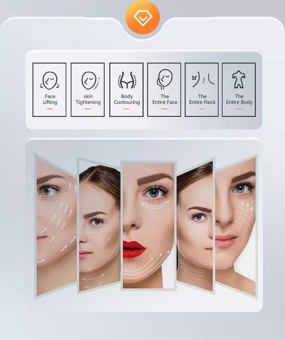 MAQUINA HIFU 7D COM 7 CARTUCHOS 20000 DISPAROS CADA UM