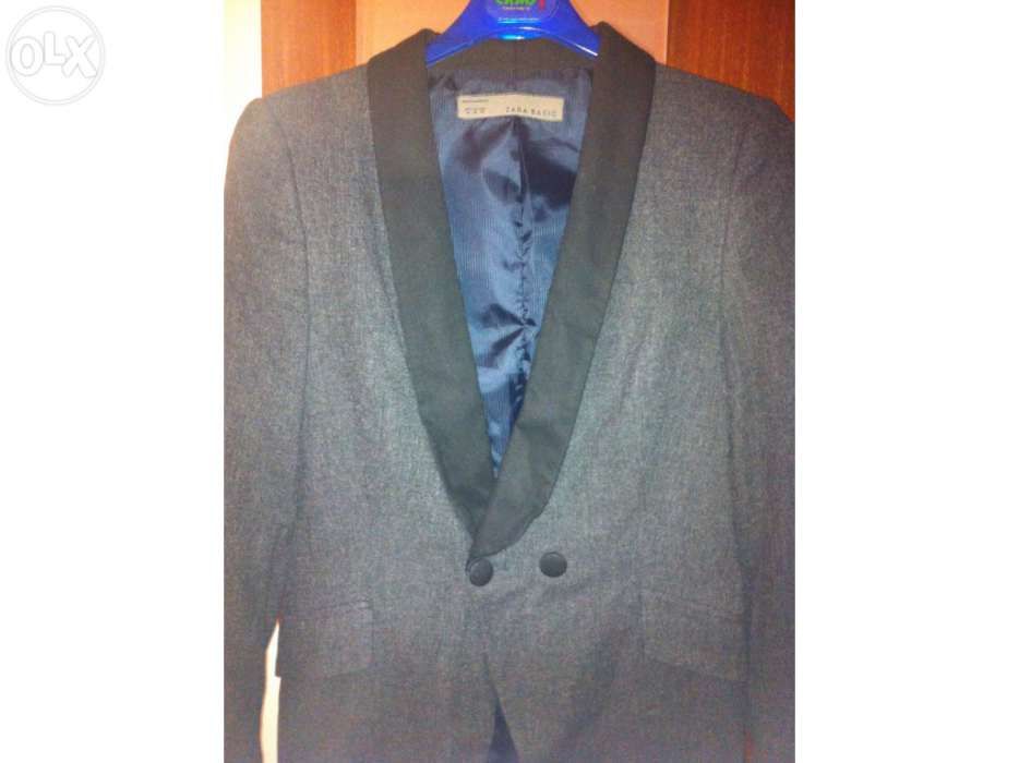 Blazer antracite com preto tam M Zara quase novo