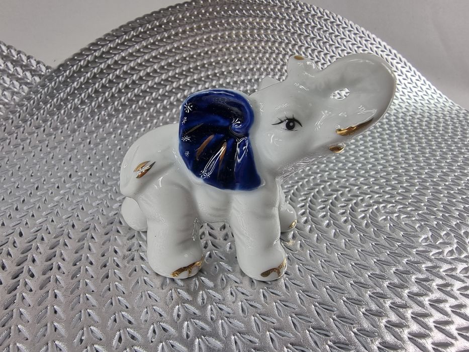 Figurki figurka słonik słoniki ceramiczne na szczęście prezent słoń