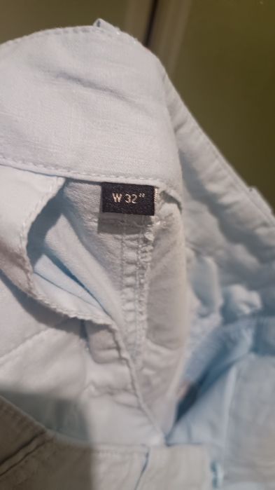 Denim Co.  Męskie spodnie cargo z lnu i bawełny, 55% Len, Roz. M/L