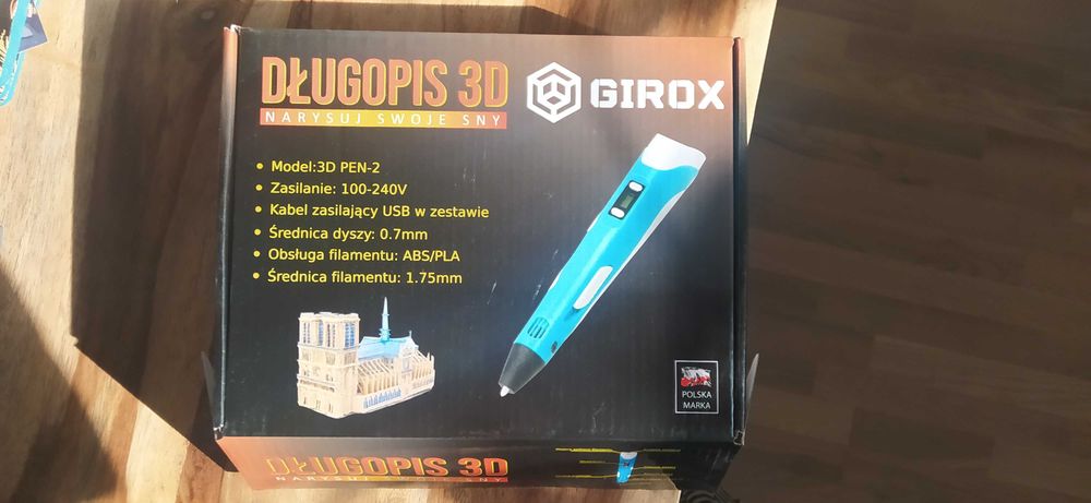 Pisak, długopis 3D