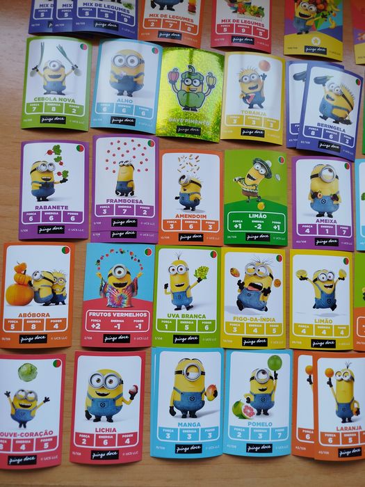 Cartas cromos minions Pingo Doce