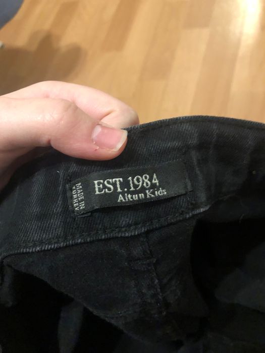 spodnie czarne dżinsowe nowe