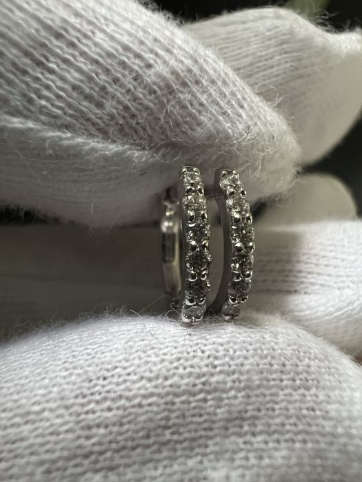 Серьги с бриллиантами конго