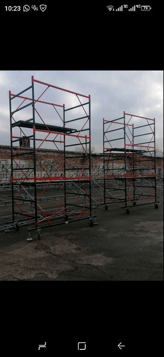 Аренда  строительные леса вышка тура передвижные высота  любая