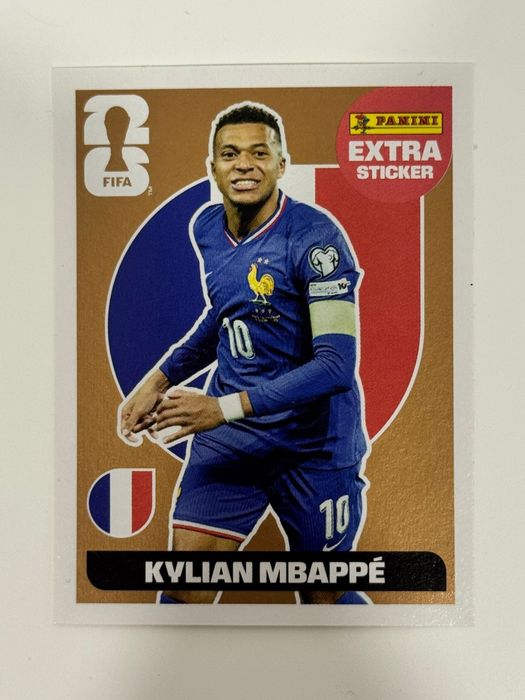 Extra sticker Gold Vinicius e Bronze Mbappe