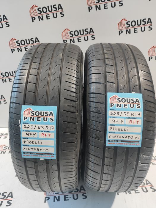 2 pneus semi novos 225-55R17 Pirelli - Oferta dos Portes