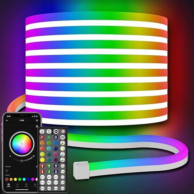 Ailbton Neonowa Taśma LED 10m LED Rgb Aplikacja Smart Ip65