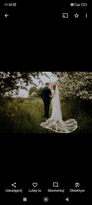 Suknia ślubna 180cm+5