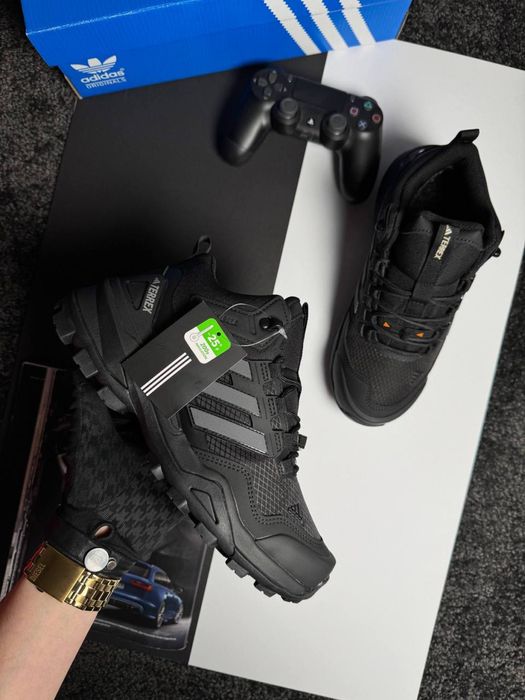 Мужские кроссовки адидас терекс Adidas Terrex Fur Black Grey [41-46]