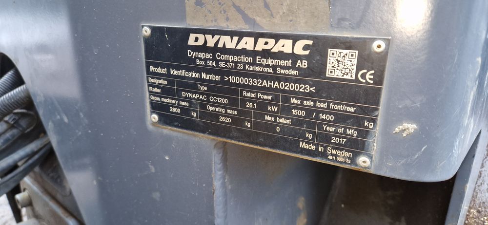 Walec drogowy Dynapac 1200 bardzo ładna  gładki