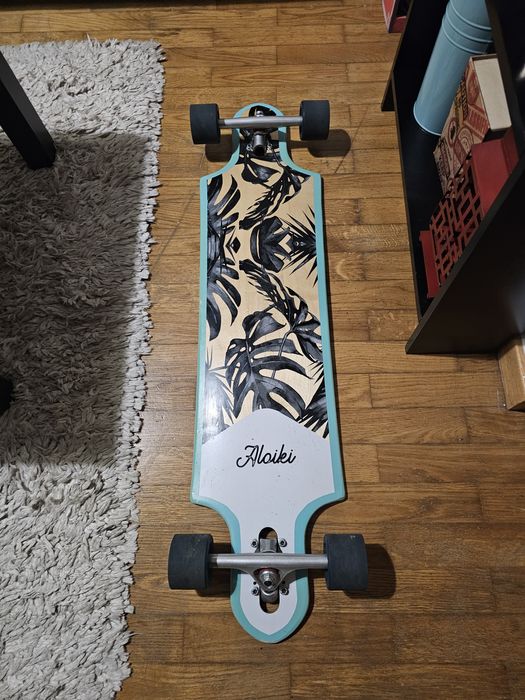 Skate longboard usado apenas uma vez