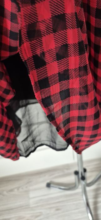 Sukienka Czerwona w kratke  L House Brand