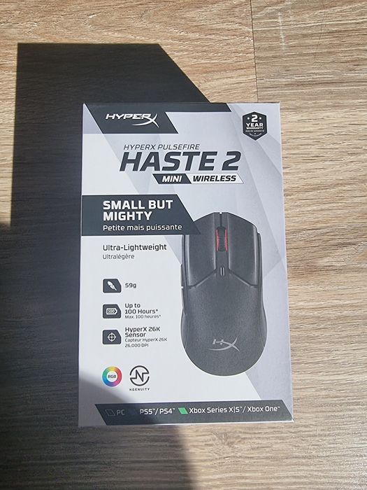 Myszka bezprzewodowa hyperx pulsefire haste 2 mini wireless
