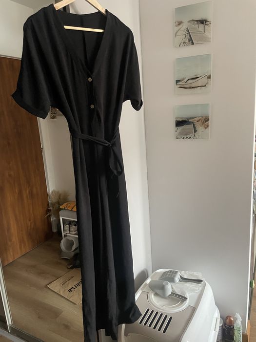 Elegancki kombinezon damski czarny M