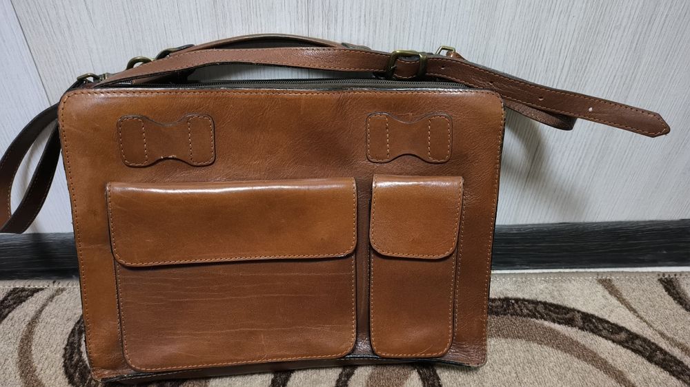 Деловой кожаный портфель Linea Italian