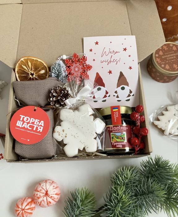Подарочный бокс,подарунковий бокс,подарок Миколая Новий Рік Новый Год