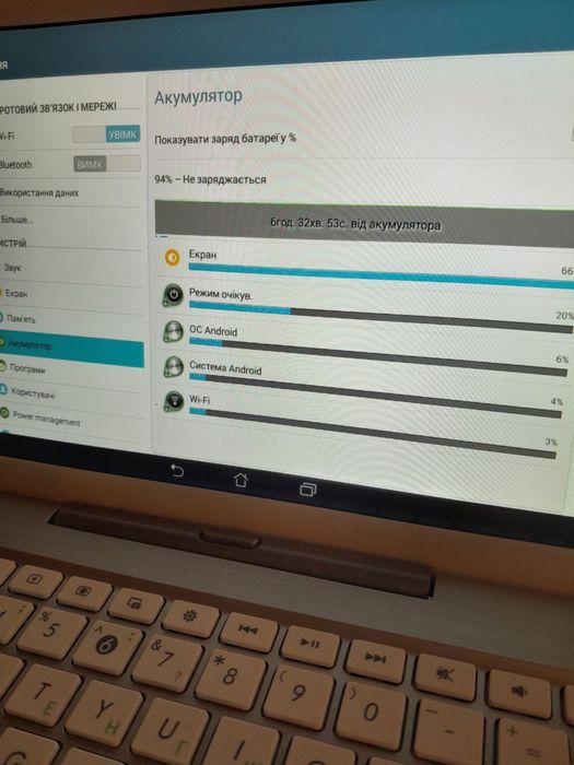 Планшет Pad Asus TF103C Doc White білий