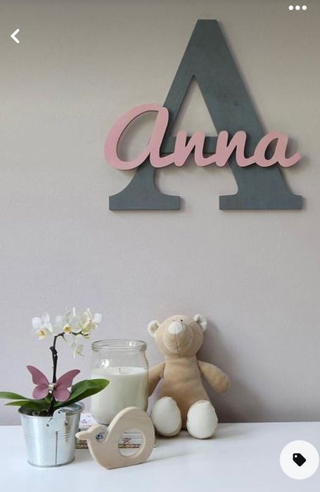 Nome em MDF - decoracao