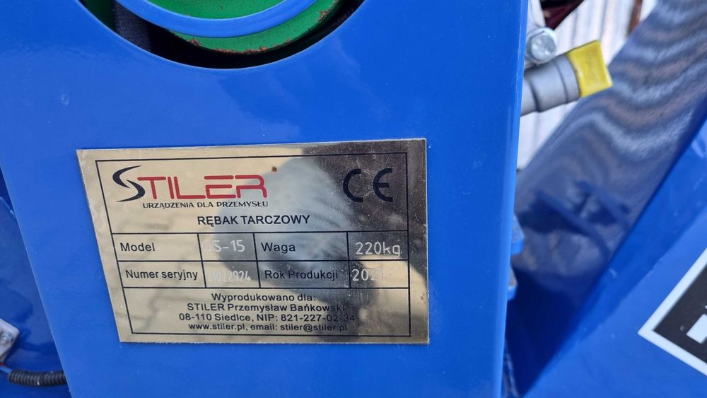 Rębak tarczowy do gałęzi  STILER GS - 15  - więcej w opisie