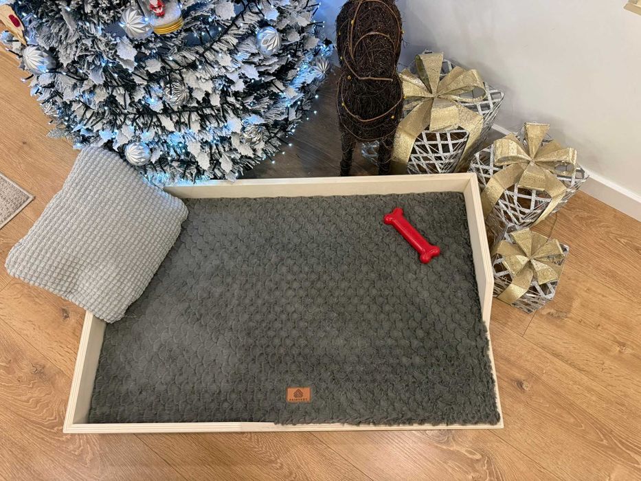 Cama de madeira para cão ou gato