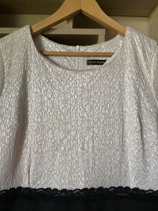 Sukienka wizytowa koronka wesele size plus XXL 44