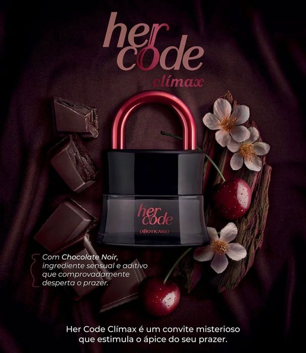Conjunto Her code Climax "o Boticário "