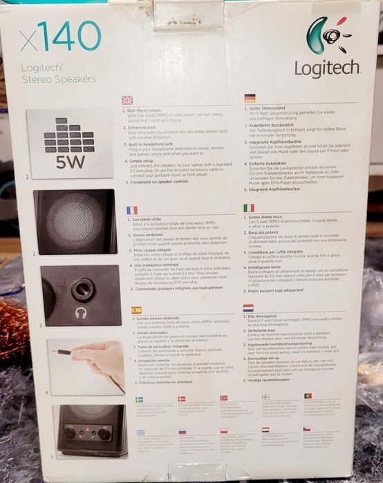 Logitech* Stereo Speakers x140